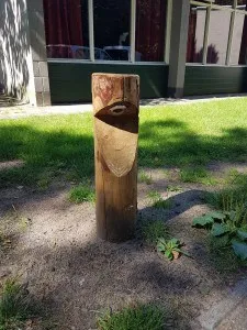 Jaap de Vries Lissabon lantaarnpaal hout led 1W buiten