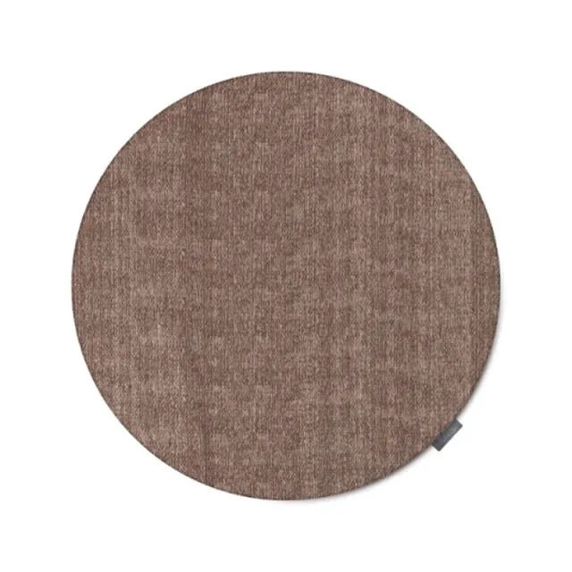 Uni Grey Rond Buitenkleed Grijs Weerbestendig