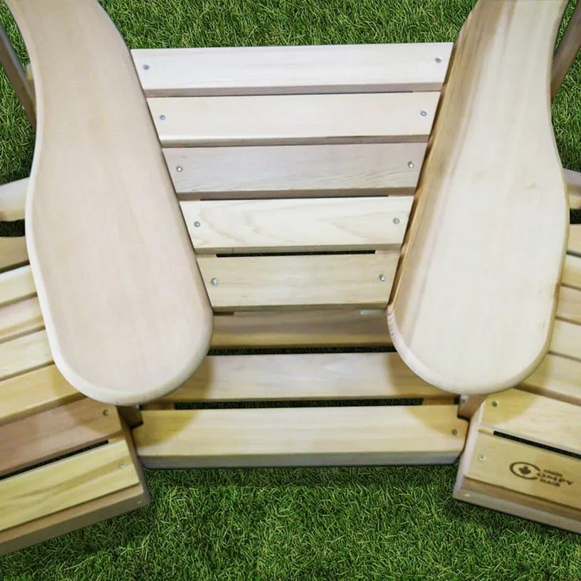 Comfychair Doppelstuhl Rund 2-persoons stoel hout