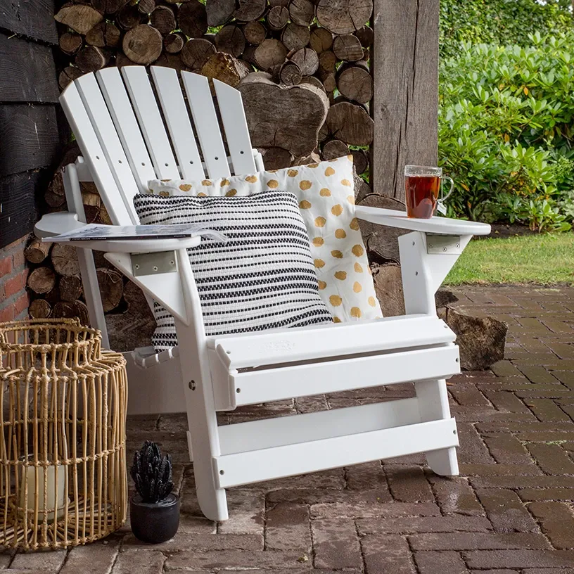 Comfychair Reclining tuinstoel kunststof wit