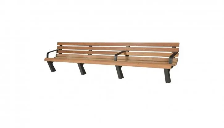 Groundlevel BRAVO zitbank hout 5,05 meter