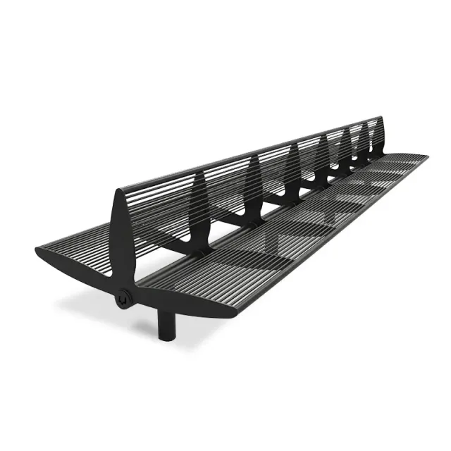 Groundlevel Samson Senna dubbelzijdige bank staal 1800mm