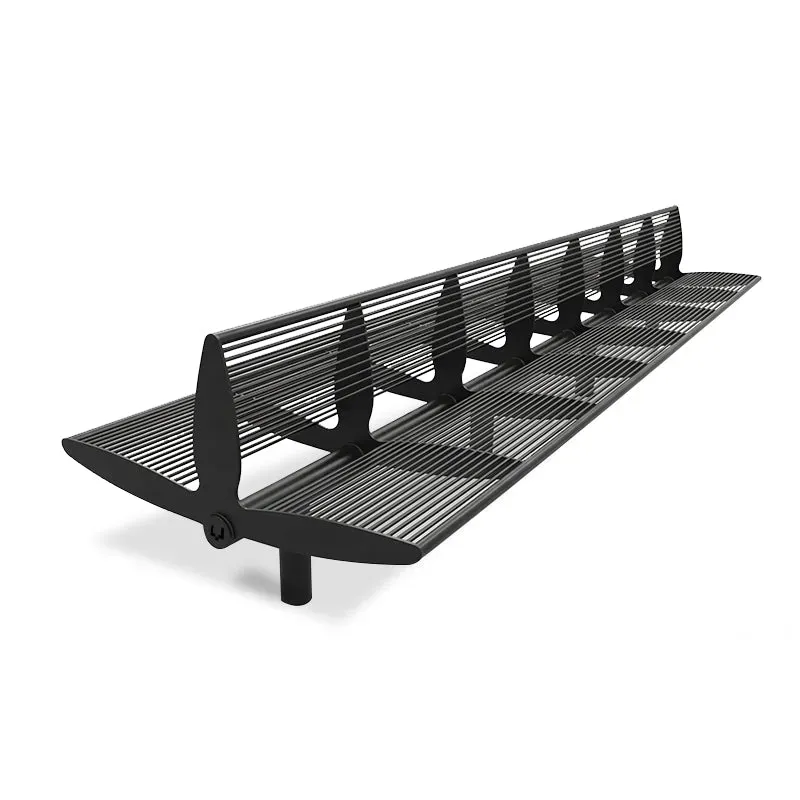 Groundlevel Samson Senna dubbelzijdige bank staal 1800mm
