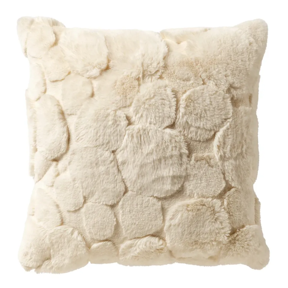 Dutch Decor Pom sierkussen 45x45 Cannoli Cream