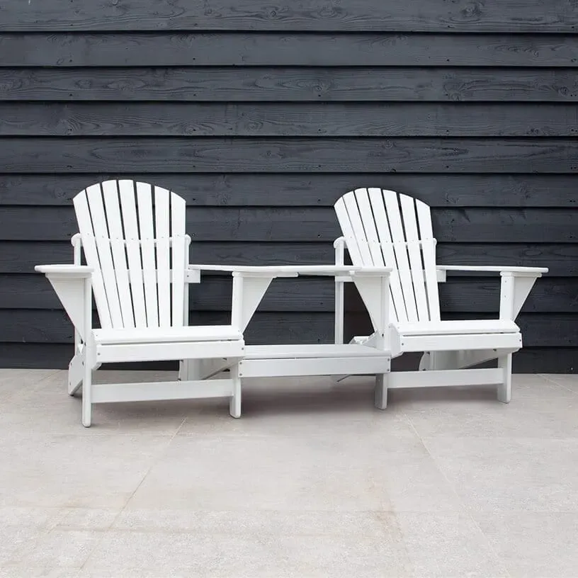 Comfychair Tête-à-tête Recht Wit