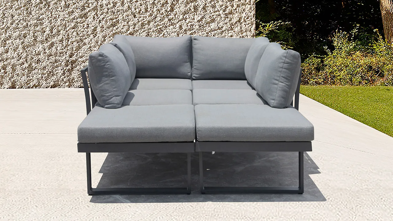 ACAMP Hollywood bank loungebank verstelbaar 48cm