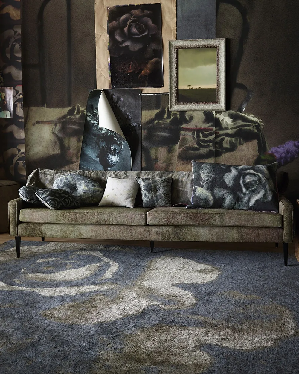 Sutherland Furniture Rose Tibetan Knot vloerkleed terra