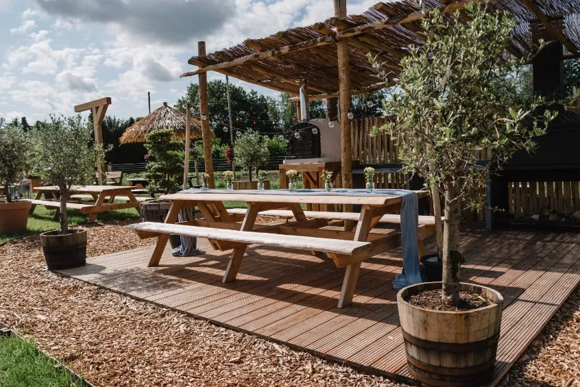 Jaap de Vries Producties Nevada 400 picknicktafel Douglas 10-14 pers.