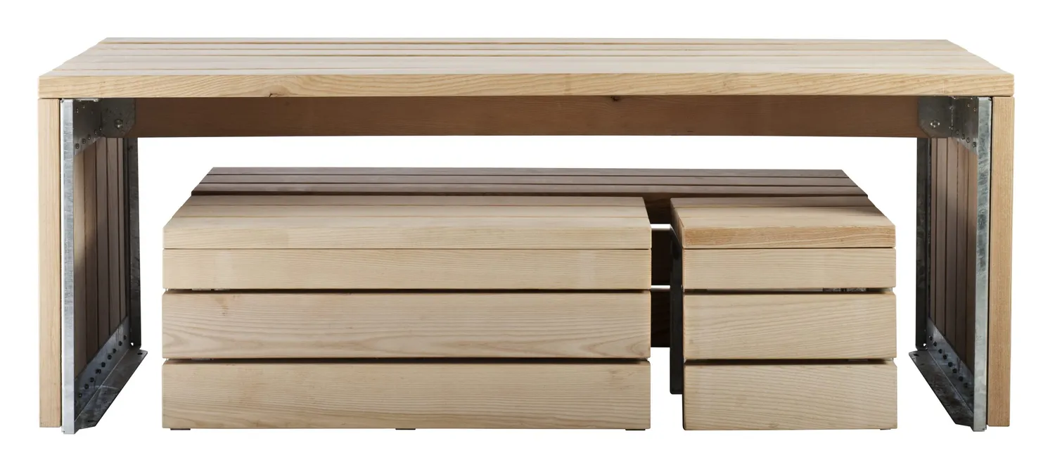 Inter Design Link bank met rugleuning buitenbank
