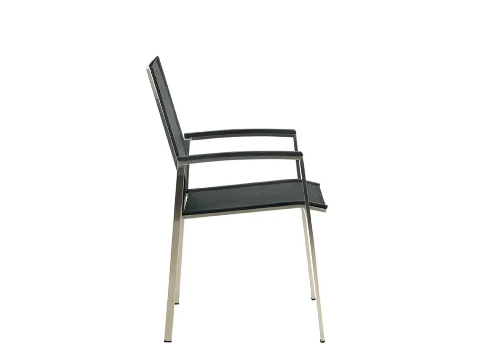 ACAMP Auris stapelstoel rvs met polywood