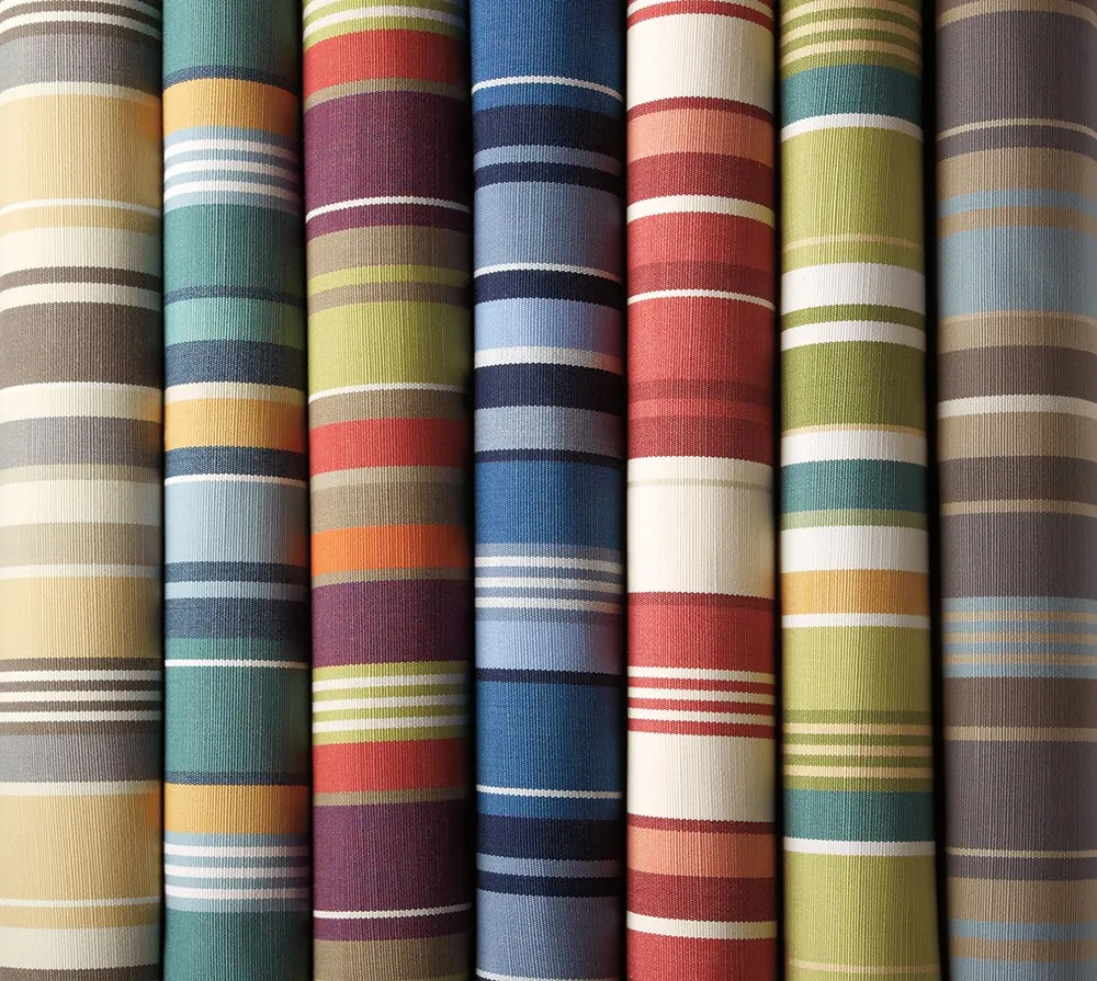 Sutherland Furniture Boathouse Stripe buitenkussen gestreept blauw