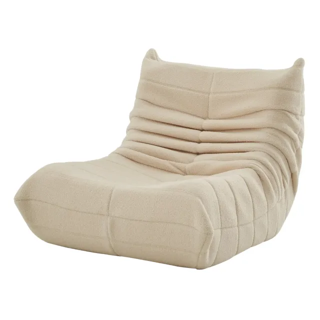 OutdoorMatch Loungefauteuil 86x65x75 Zacht Beige