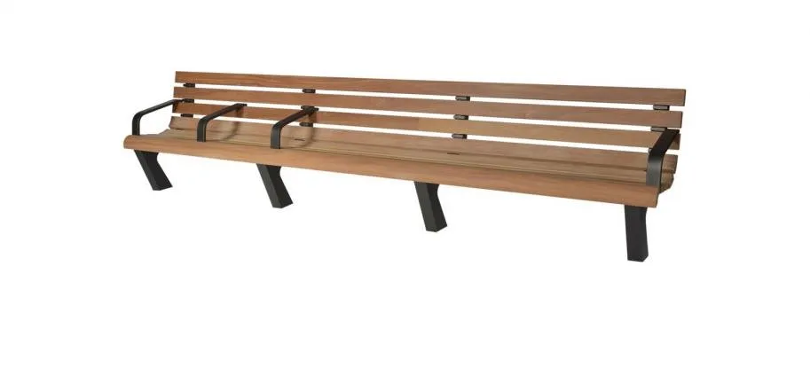 Groundlevel BRAVO zitbank hout 5,05 meter