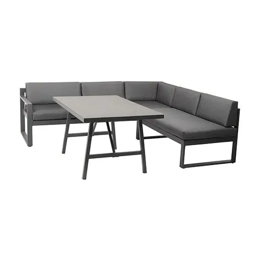ACAMP Signature Loungeset 3-delig aluminium 10 cm kussen
