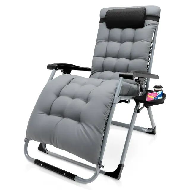 OutdoorMatch Anti-Gravity Loungestoel Grijs 160 kg
