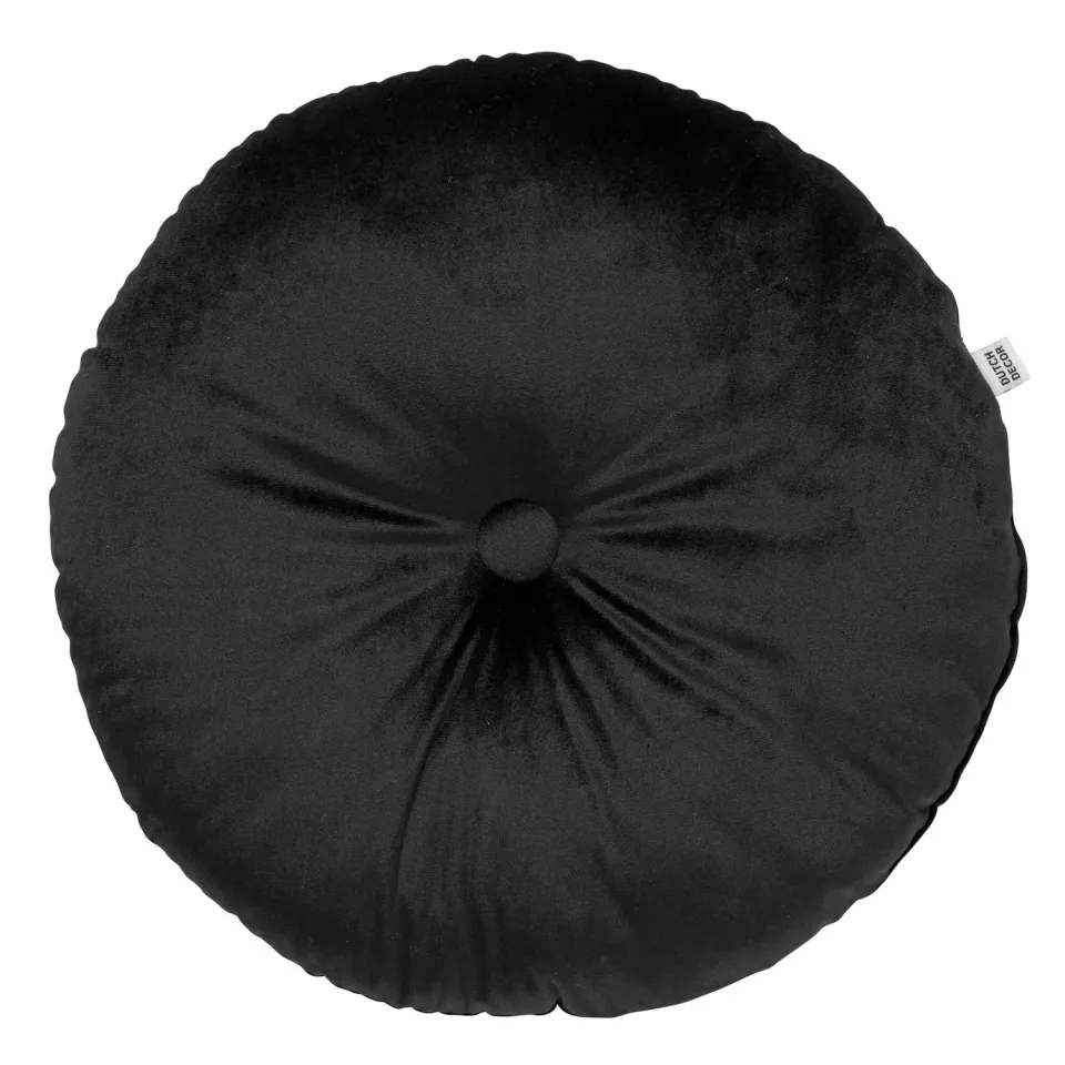 Dutch Decor Olly sierkussen Ø40 cm raven