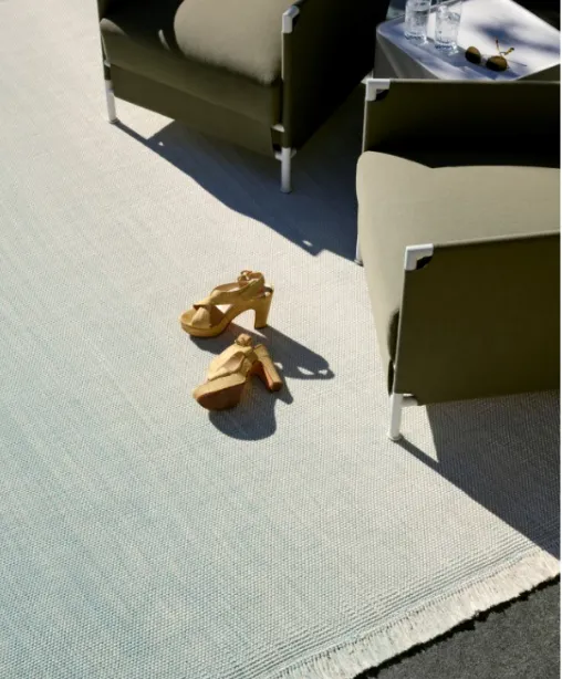 Sutherland Furniture Fade Away Flatwoven buitenkleed grijs