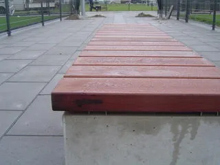 Groundlevel Mikala houten zitting 180x45cm hardhout