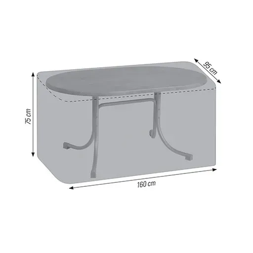 ACAMP Cappa tafelhoes 160x95x75 cm ovaal