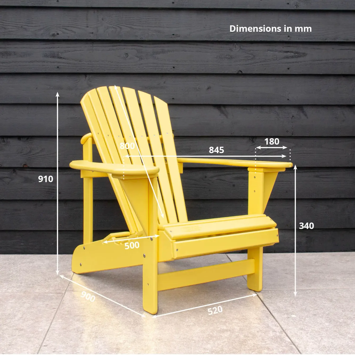 Comfychair Original Plast tuinstoel pastelgeel kunststof