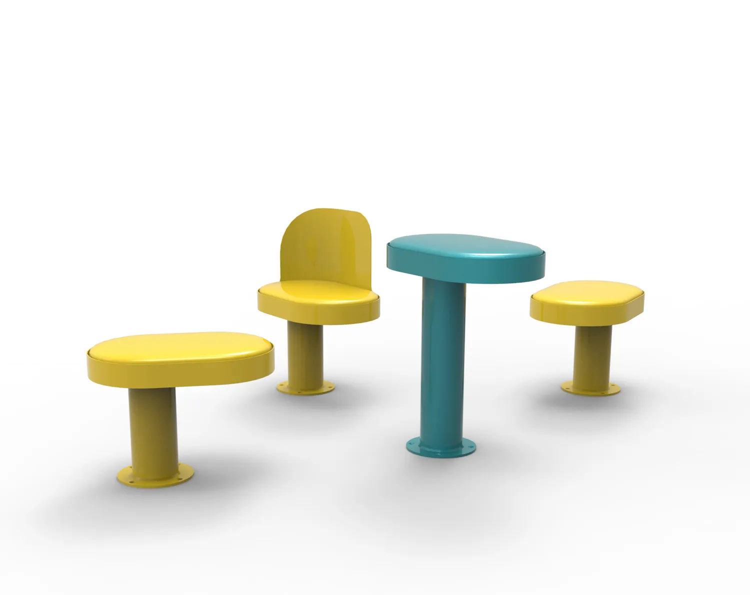 Inter Design Arobase buitenstoel met rugleuning modulair