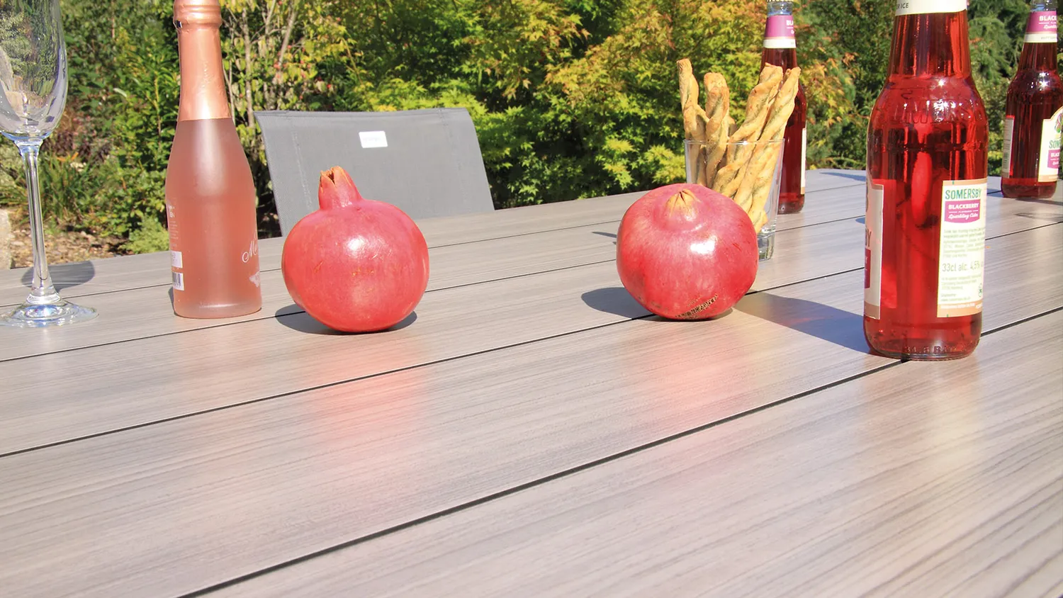 ACAMP Biarritz HPL Tuintafel Lattenoptiek