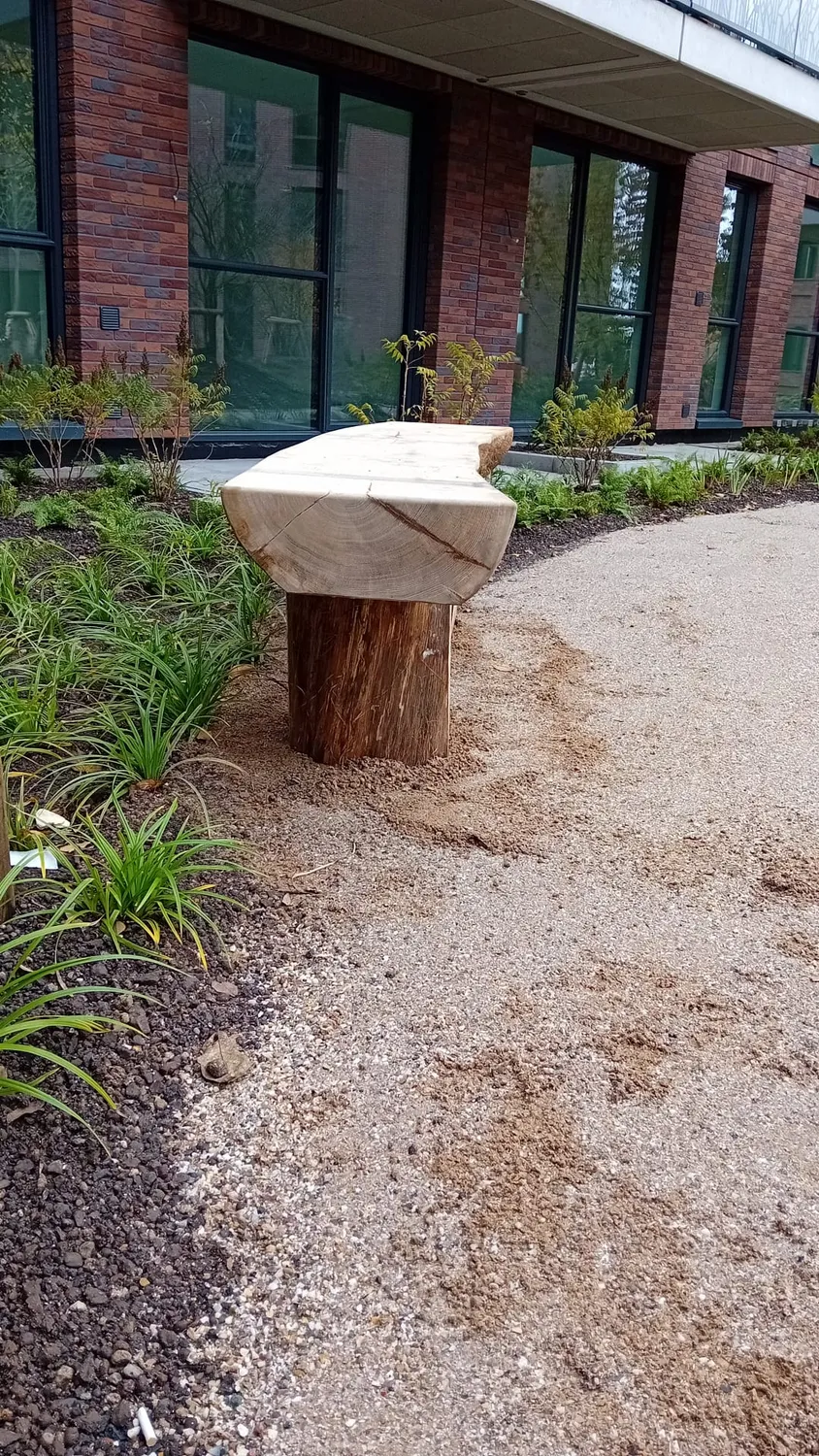 Jaap de Vries Portland parkbank hout 200 cm vlakke zitting