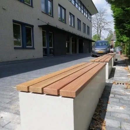 Groundlevel Monthy houten zitting 200x45cm hardhout