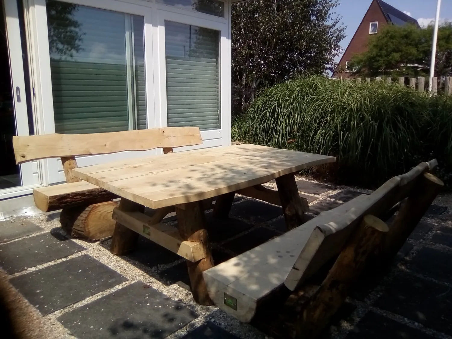 Jaap de Vries Toronto boomstam set eiken 4-8 pers