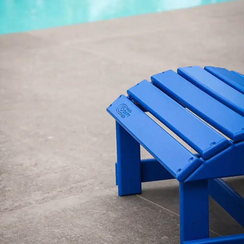Comfychair voetenbank donkerblauw kunststof