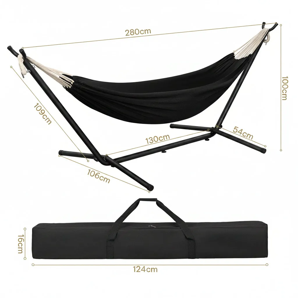 OutdoorMatch Hangmat met Standaard Antraciet 250 kg