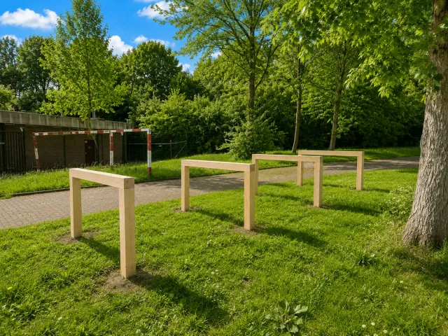 Jaap de Vries Florence fietsnietje eikenhout