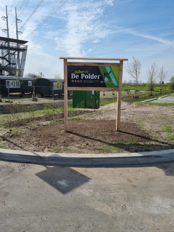Jaap de Vries Producties Combi informatiebord hout