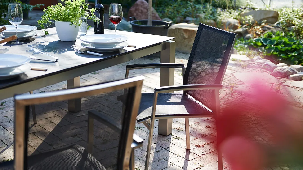 ACAMP Auris stapelstoel rvs met polywood