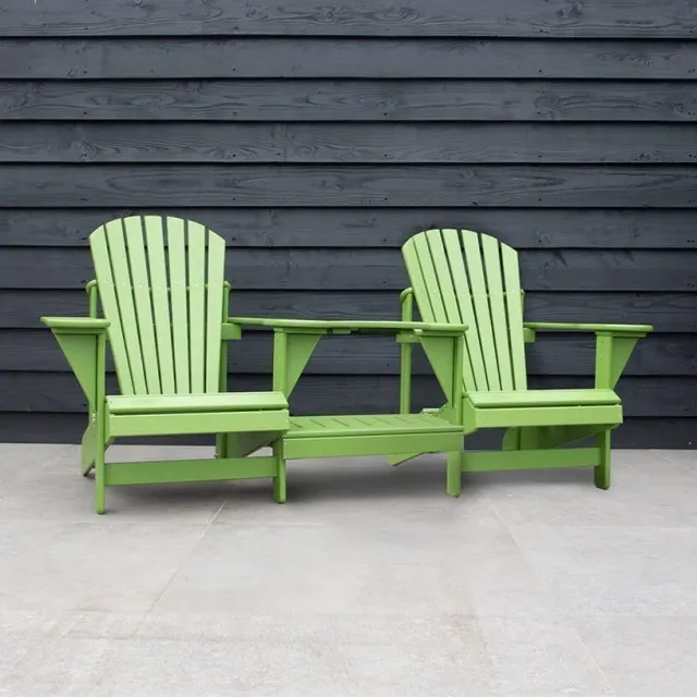 Comfychair tête-à-tête tuinbank 2-persoons limoengroen