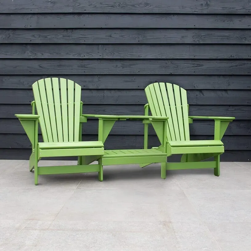 Comfychair Fauteuil Double Recht Kunststof Limoengroen