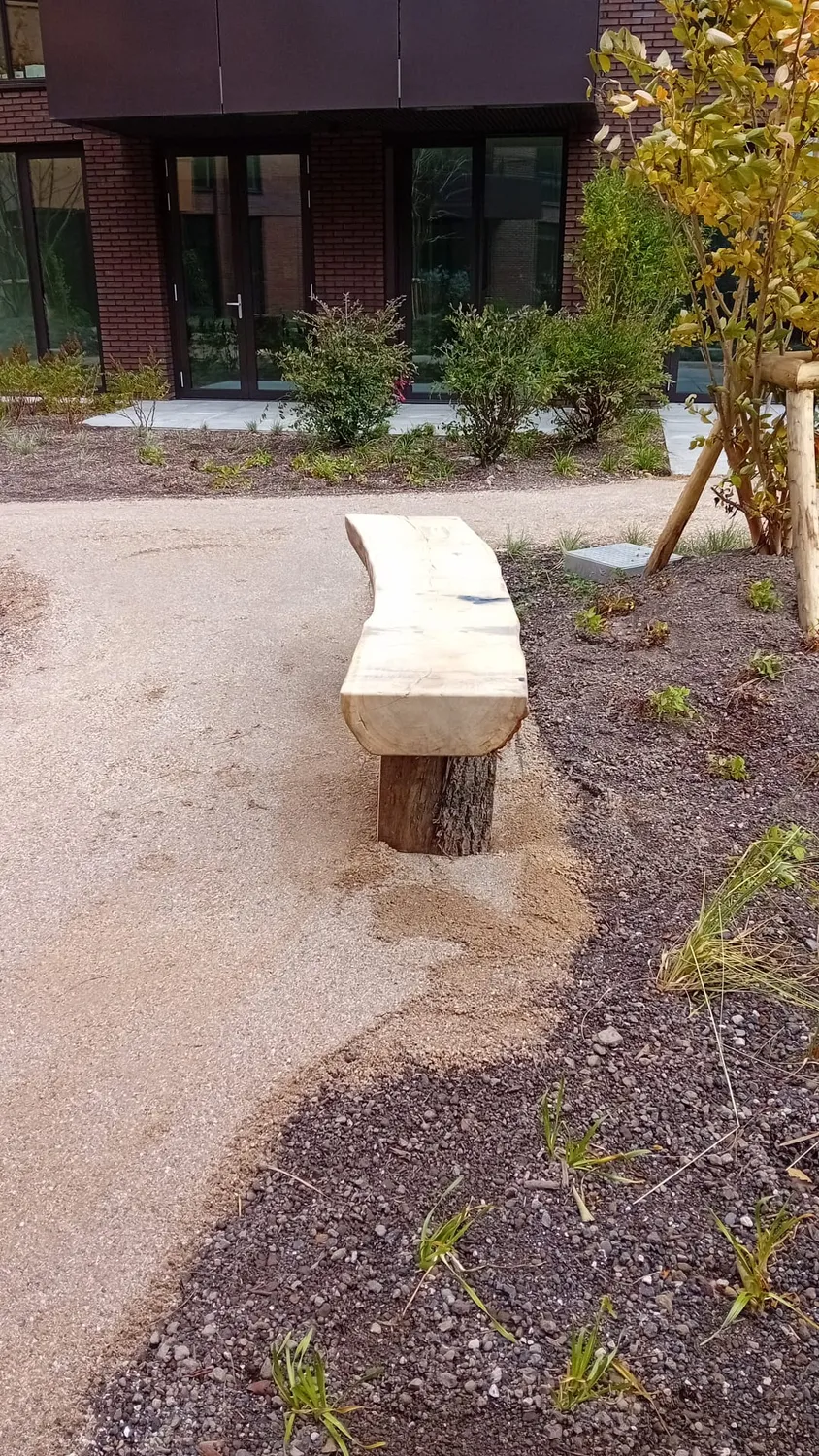 Jaap de Vries Portland parkbank hout 200 cm vlakke zitting