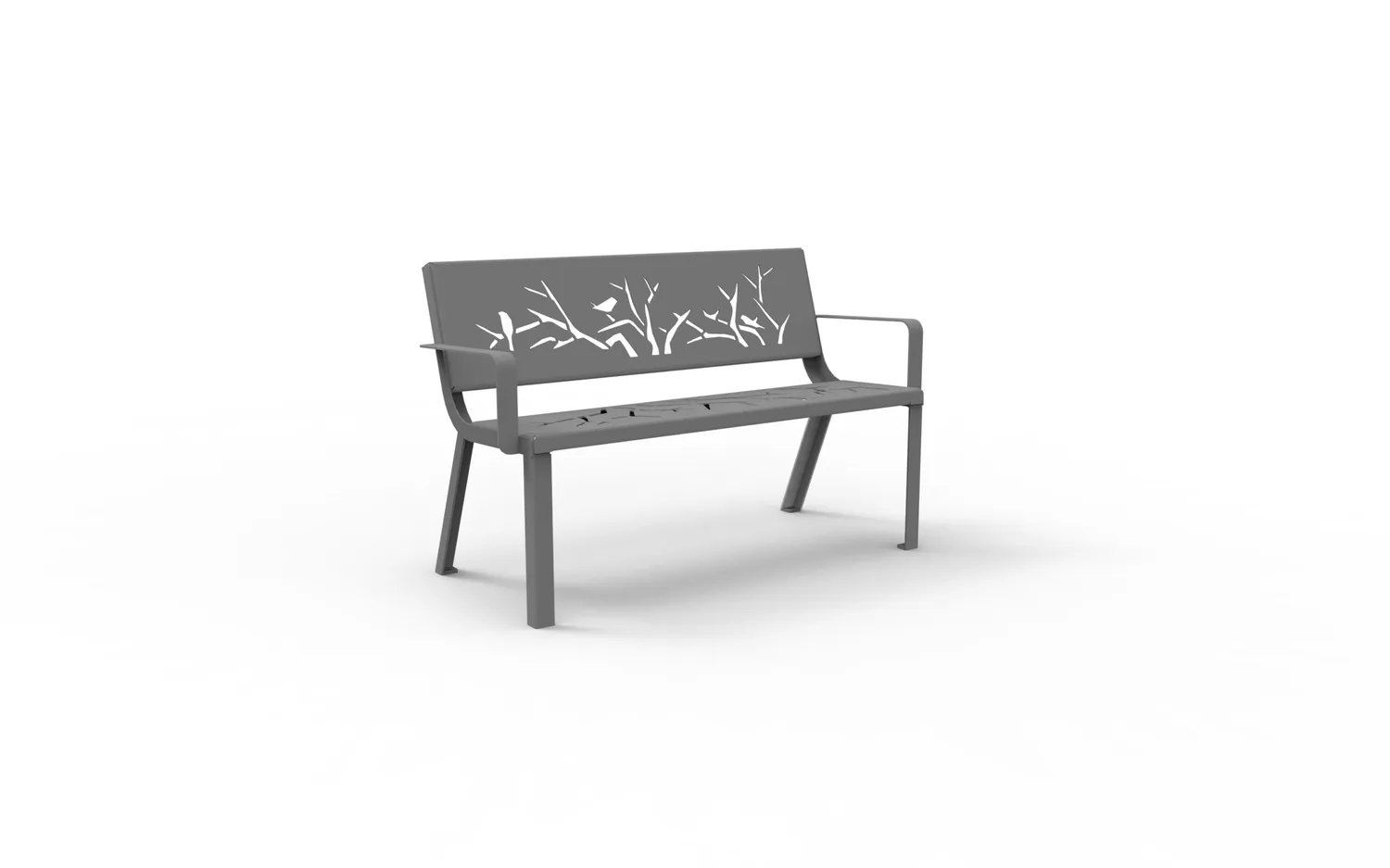 Inter Design Optima laser cut buitenbank staal