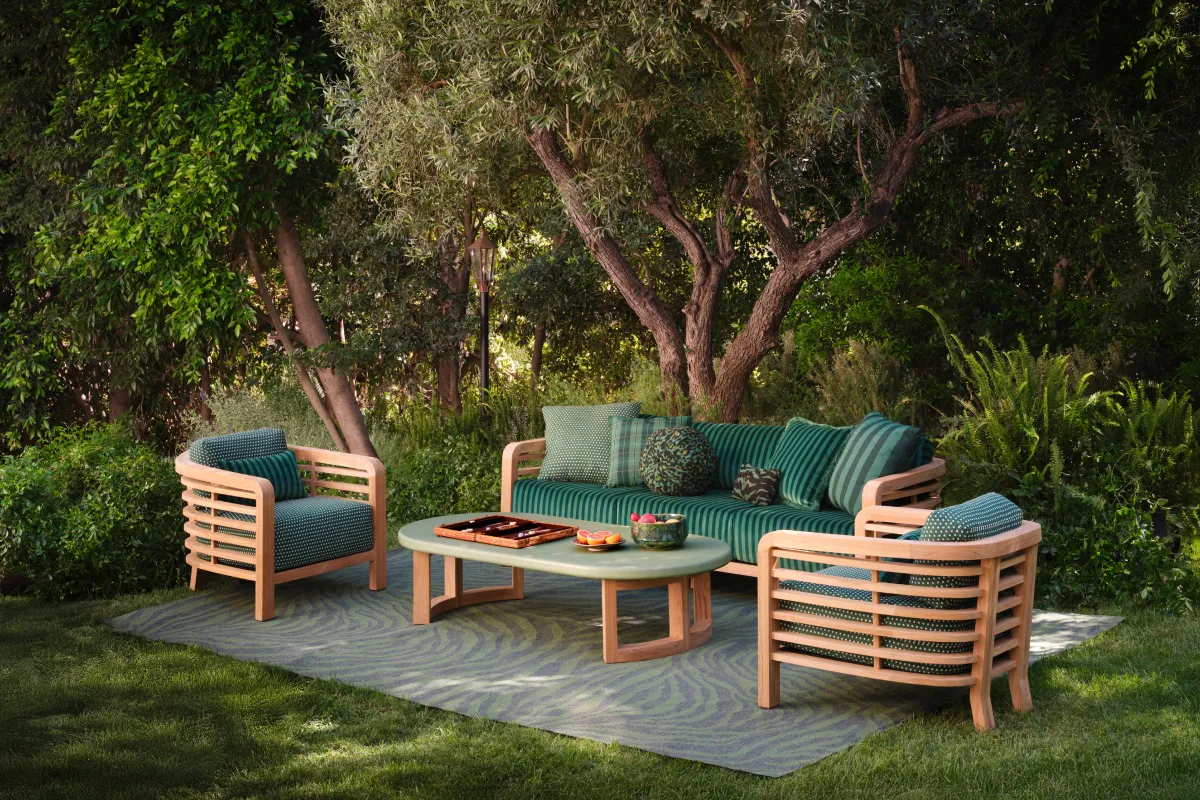 Sutherland Furniture Club Stripe buitenstof gestreept weerbestendig