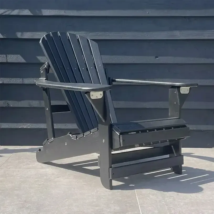 Comfychair Reclining tuinstoel kunststof zwart verstelbaar
