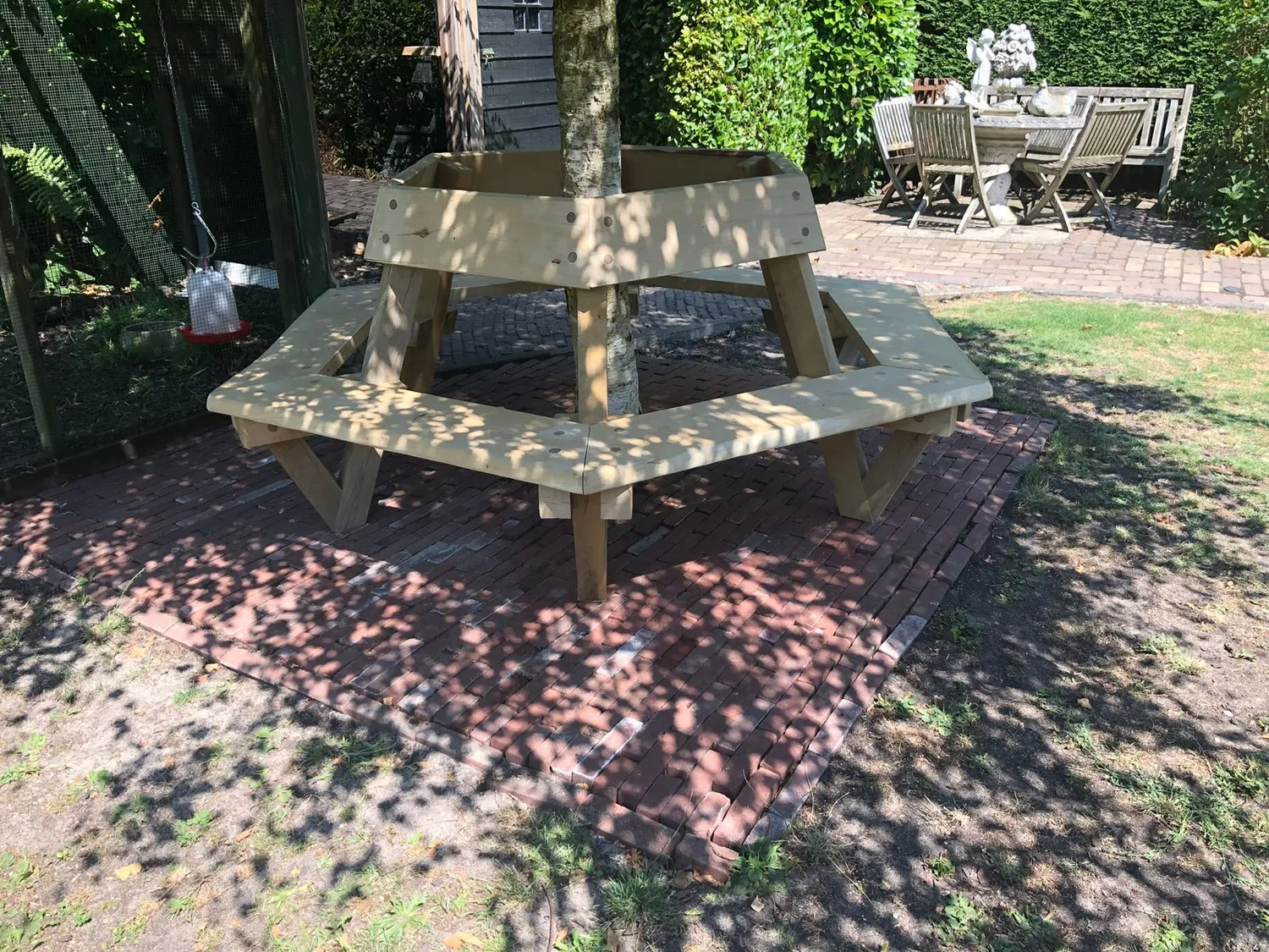 Jaap de Vries Oklahoma boombank eiken zeshoekig