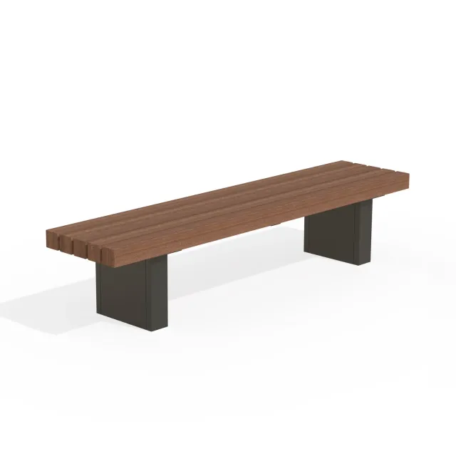 Groundlevel Juul 2400x5-ZR vlakke bank 240 cm zonder rugleuning