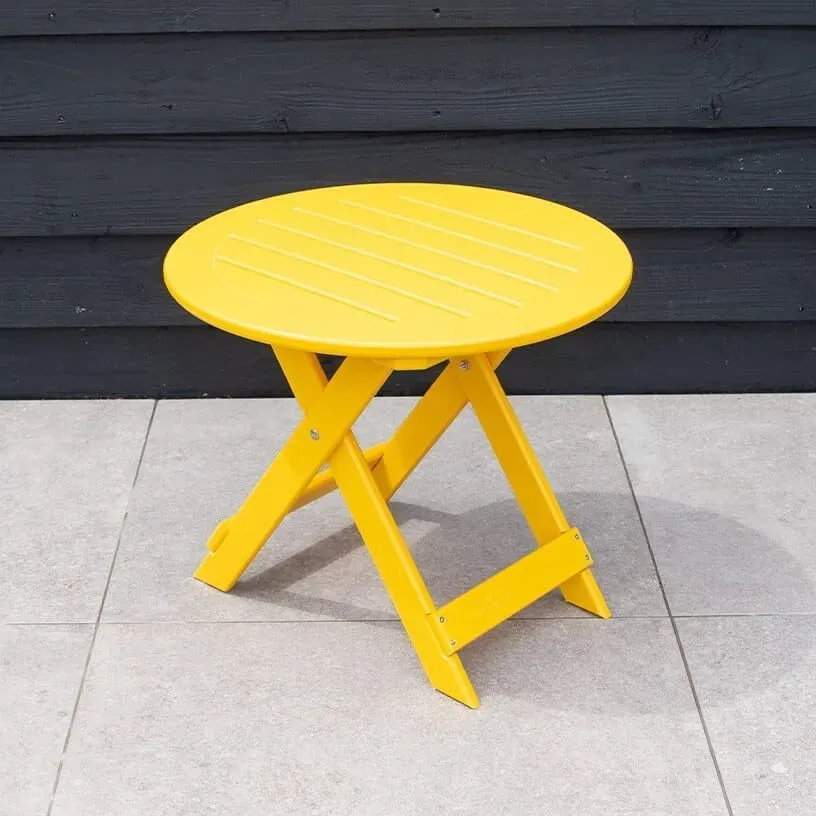 Comfychair Bijzettafel geel kunststof weerbestendig