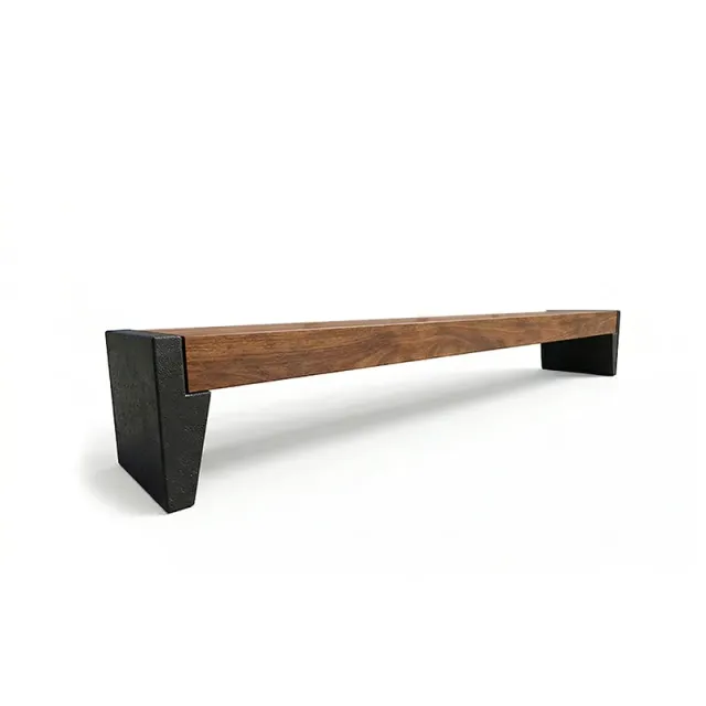 Groundlevel Victor Samson vlakke bank hout 200cm