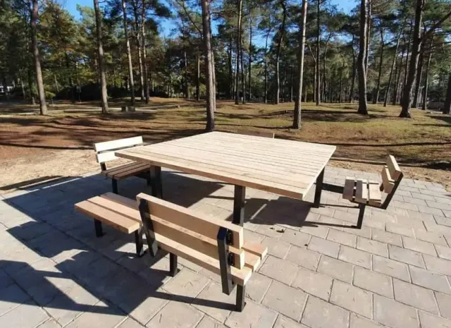 Jaap de Vries Producties Seattle picknicktafel eiken 12-persoons