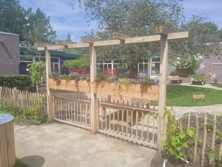 Jaap de Vries Salland pergola eikenhout maatwerk