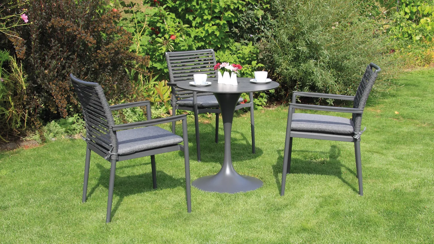 ACAMP tulip HPL tuintafel stalen frame weerbestendig