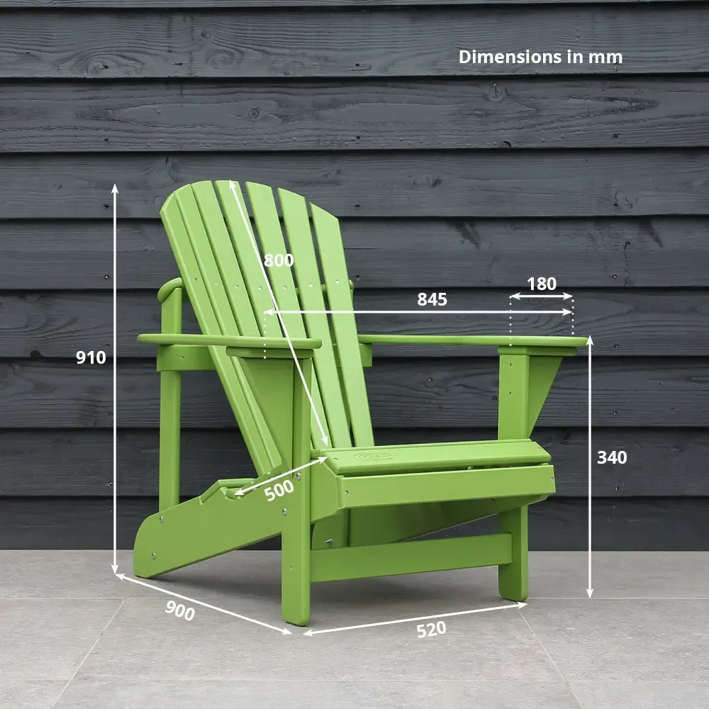 Comfychair Double Chair zitzak Lime Green 2-persoons