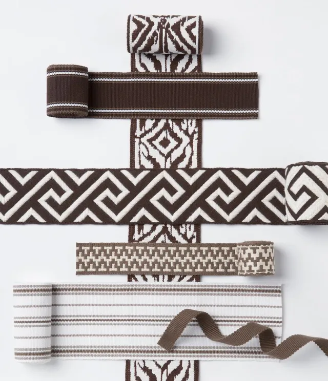 Sutherland Furniture Zig Zag Border buitenstof bies
