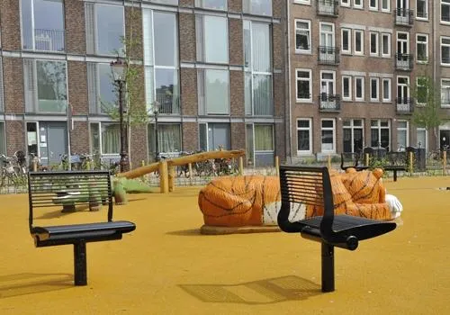 Groundlevel Senna losse stoel 500x590 staal armleuning